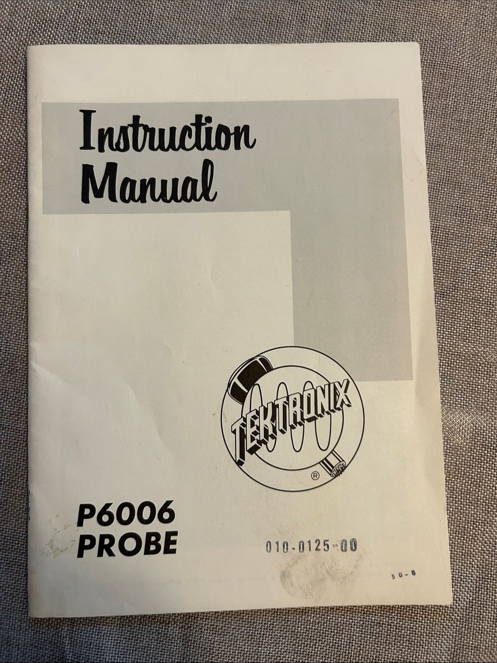 P6006 Probe Instruction Manual - White